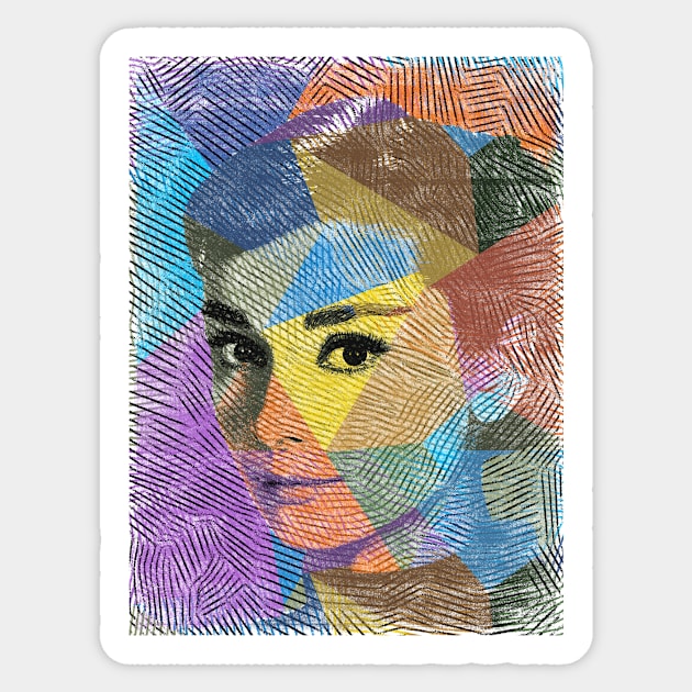 Audrey Sticker by bulografik